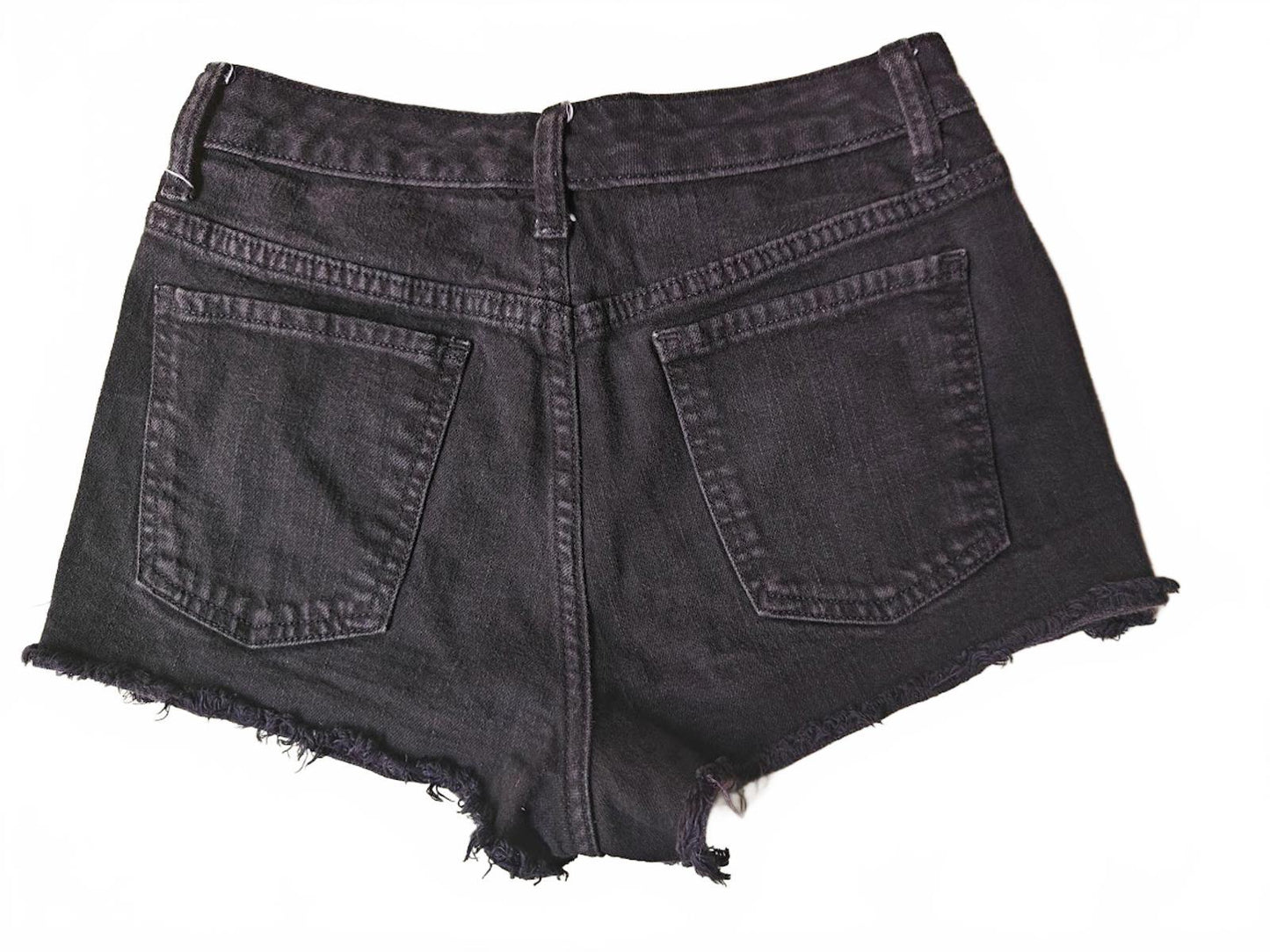 Mossimo High Rise Black Cut Off Jean Shorts - Size 3
