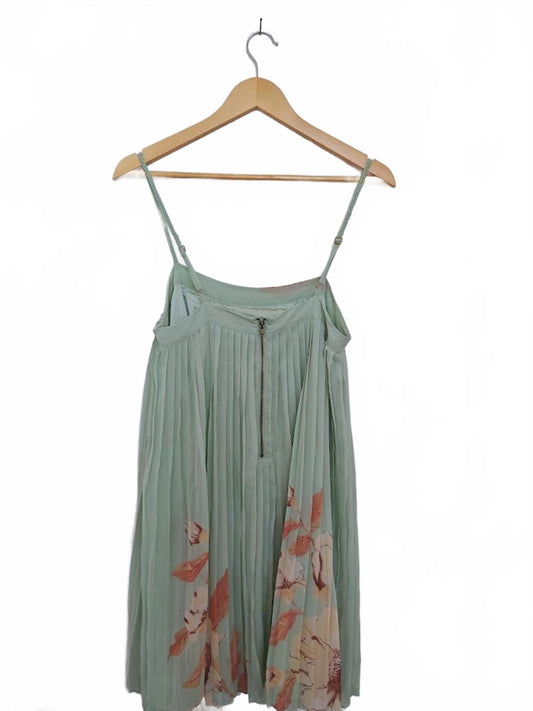 Forever 21 Mint Pleated Mini Dress