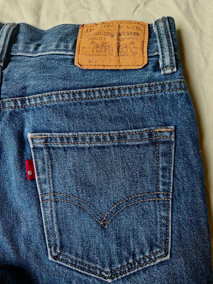 Levi's 520 Tapered Blue Jeans - Size 27/27