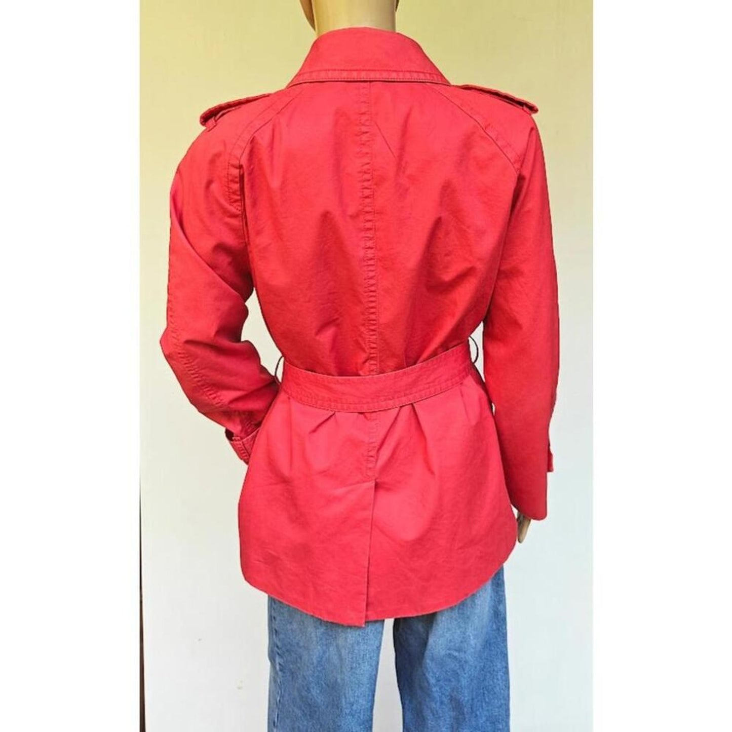 Coach Red Trench Coat - Size S