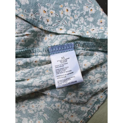 Paper Crane Floral Button Cami Tank Top Size XS