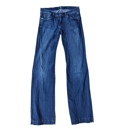 7 For All Mankind Slim Trouser Jeans Women’s Size 30 Dark Wash Denim