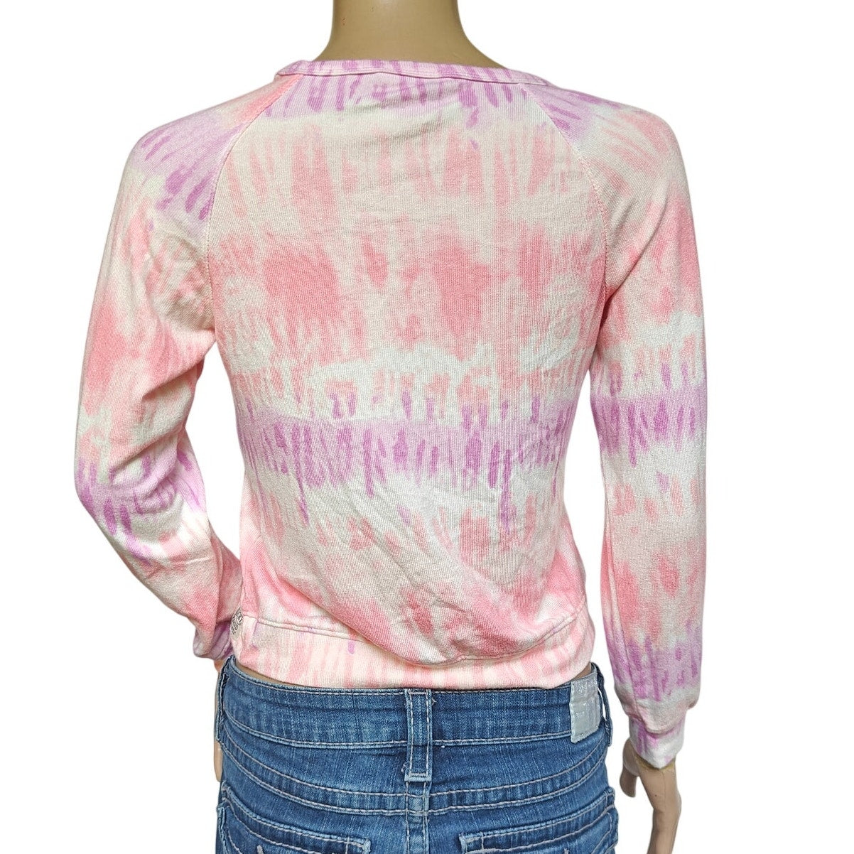 Lucky Brand Girls Tie-Dye Sweatshirt Pink/Purple M (10/12)
