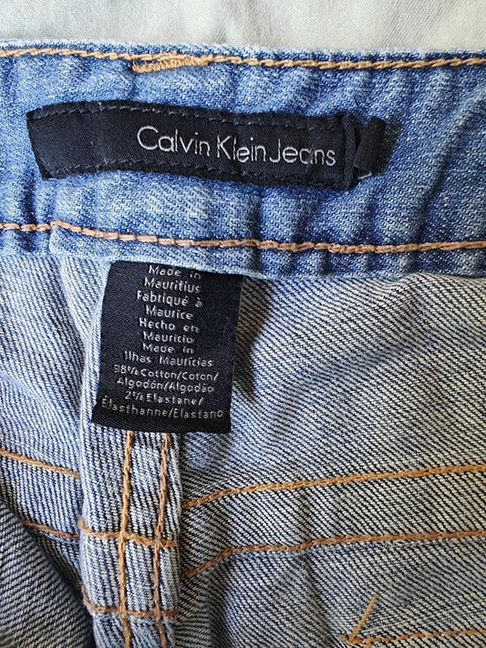 Calvin Klein Straight Leg Mid Rise Jeans - Size 10