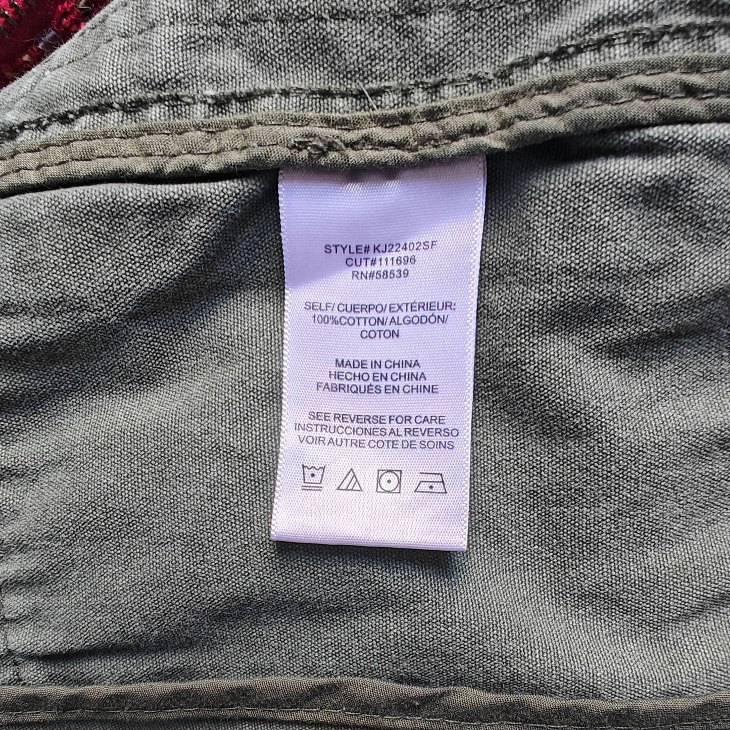 KUT from the Kloth Utility Jacket Women’s Small Olive Green Military Style Coat