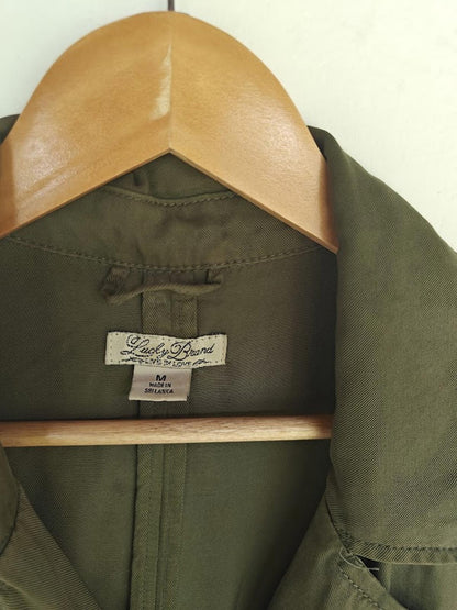 Lucky Brand Lightweight Olive Trench Coat - Size M