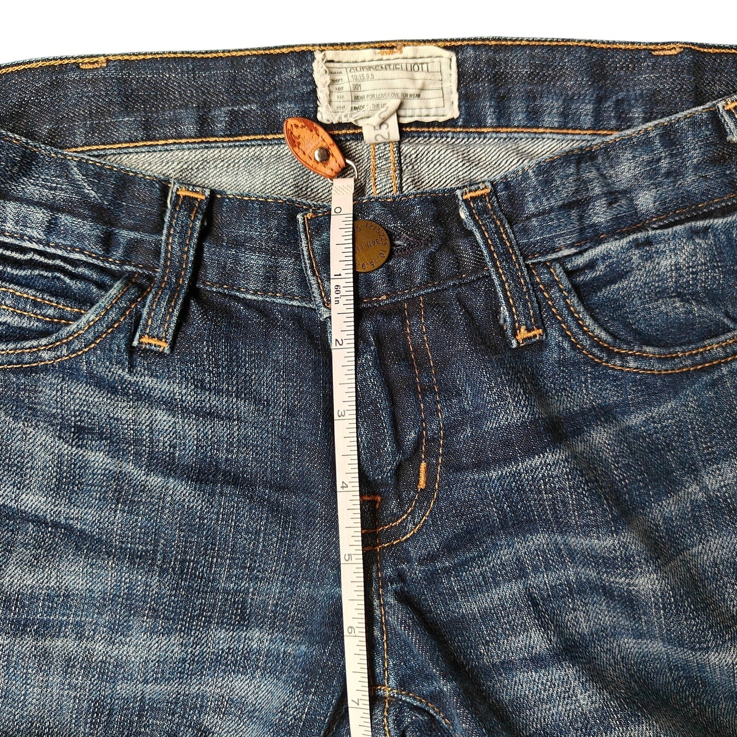 Current/Elliott Blue Skinny Jeans Women’s 29 Distressed Wash Classic Denim