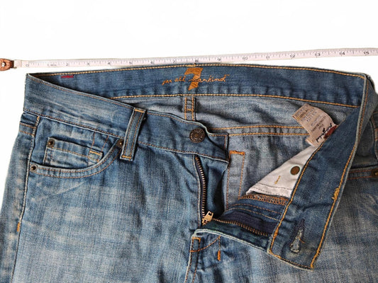 7 for all Mankind Low Rise Boot Cut Jeans - Size 25
