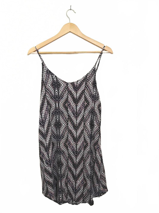 Vestique Slip Dress - Geometric Pattern - Size M