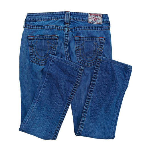 True Religion Made in USA Jeans Sz 27 – Mid Rise Straight Leg Denim