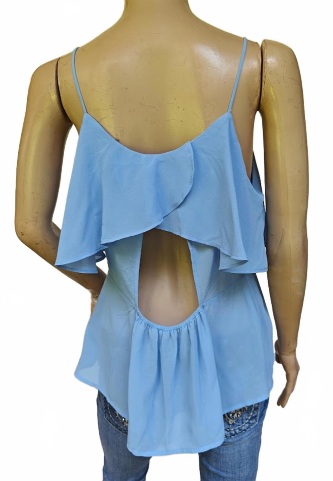 Forever 21 Blue Layered Cami Tank Top Size L NWT