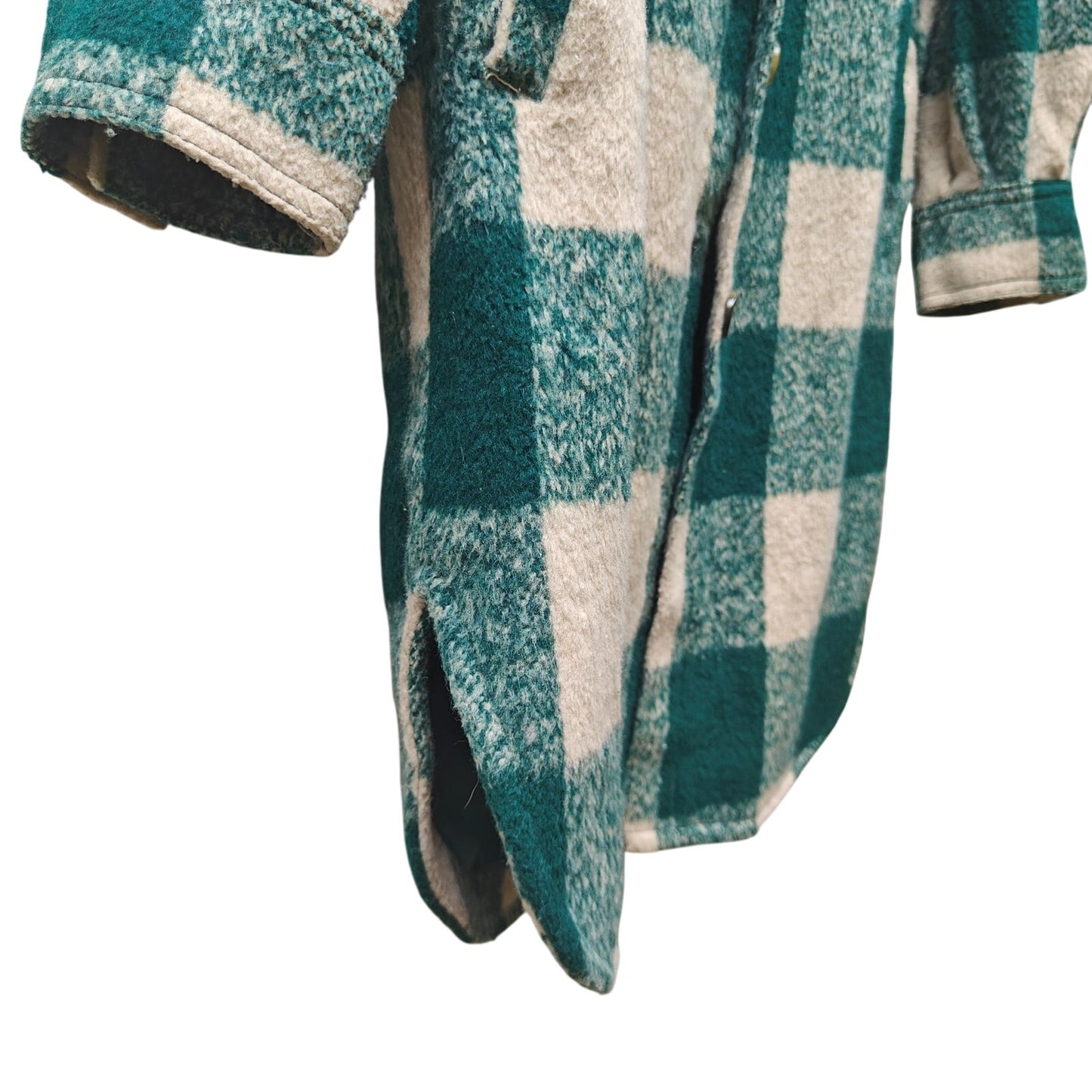 Avec Les Filles Green Plaid Oversized Shacket Coat Jacket Women’s Small