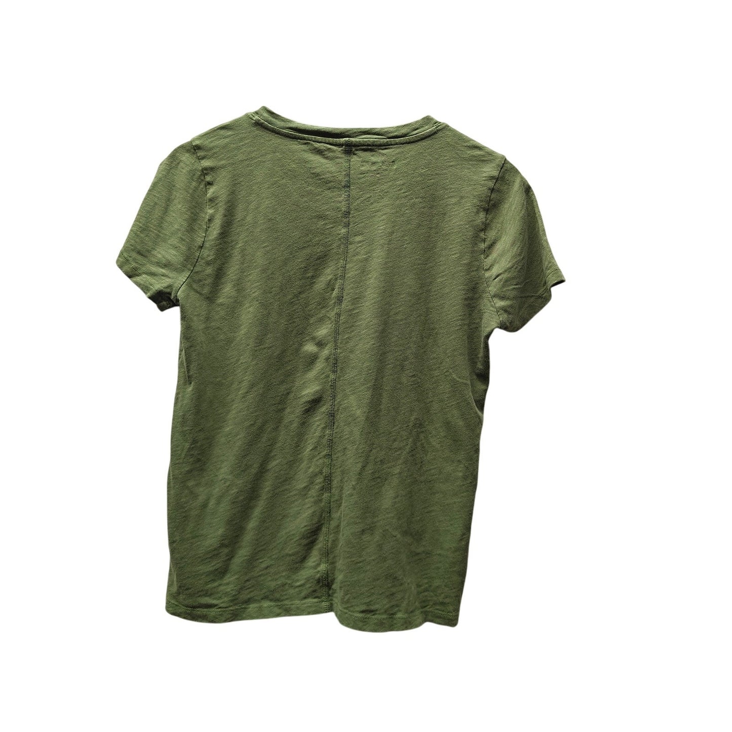 J.Crew Girlfriend Tee Olive Green Slub Cotton Short Sleeve Crewneck