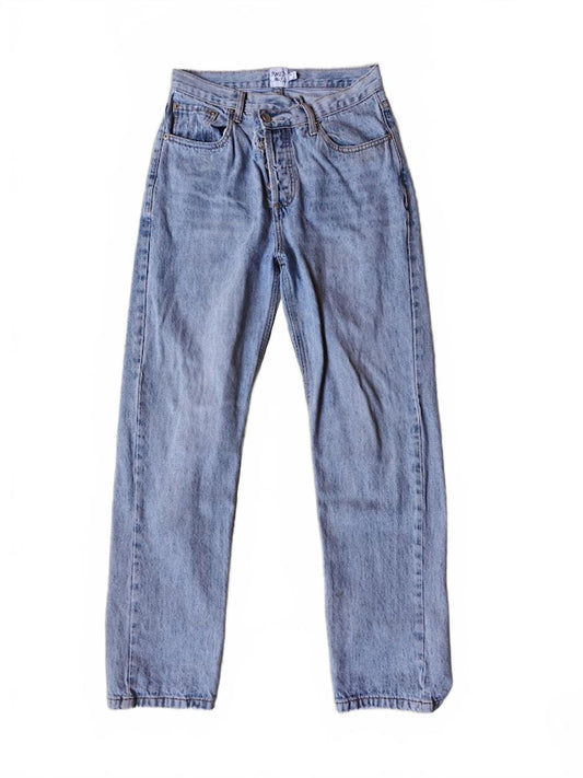 Princess Polly Straight Leg Crossover Jeans - Size 6