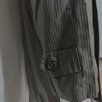 Vintage Climatic Raincoat by Crown Waterproof Brown Check Trench Mens