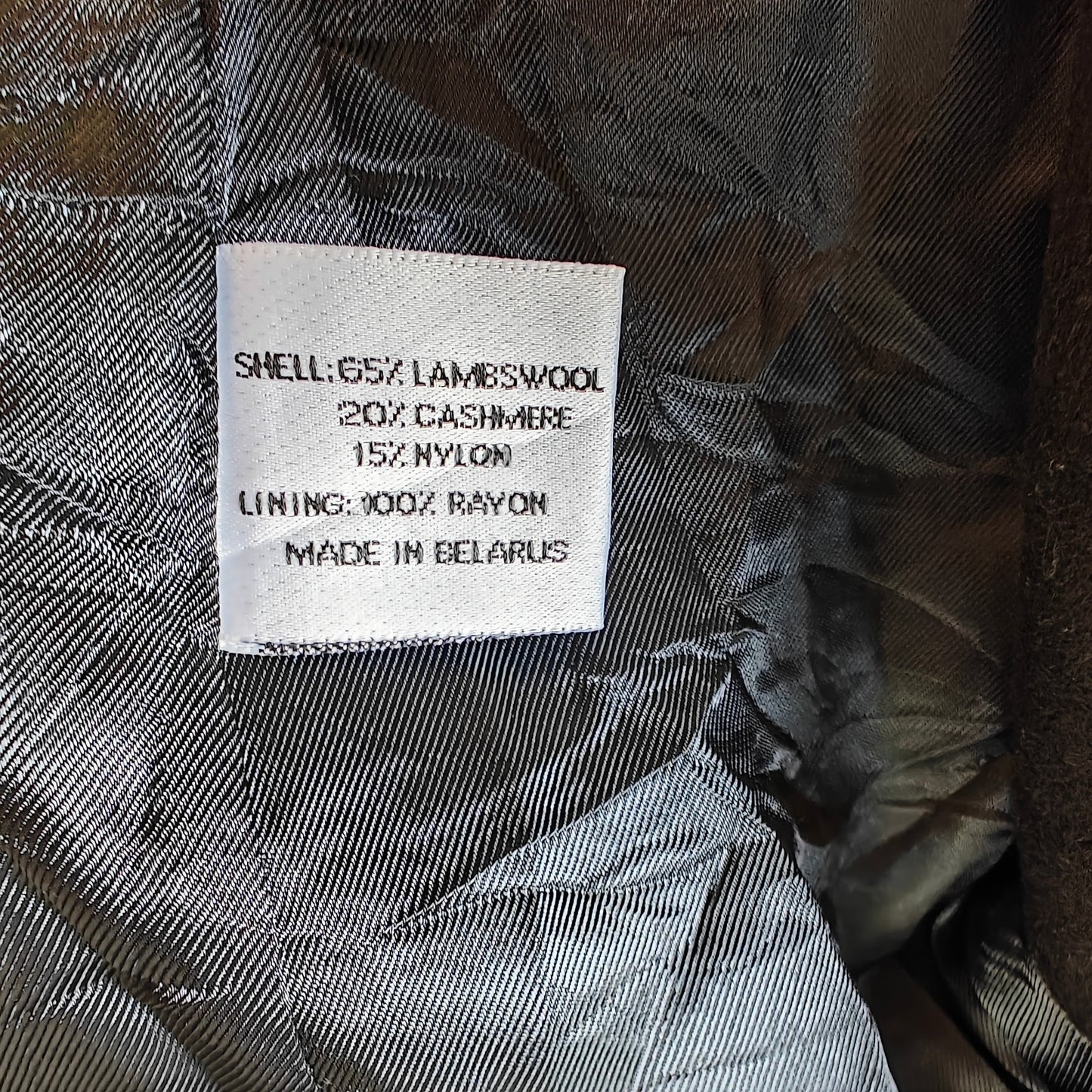 Vintage John Weitz Cashmere & Lambswool Long Black Coat Women’s 16