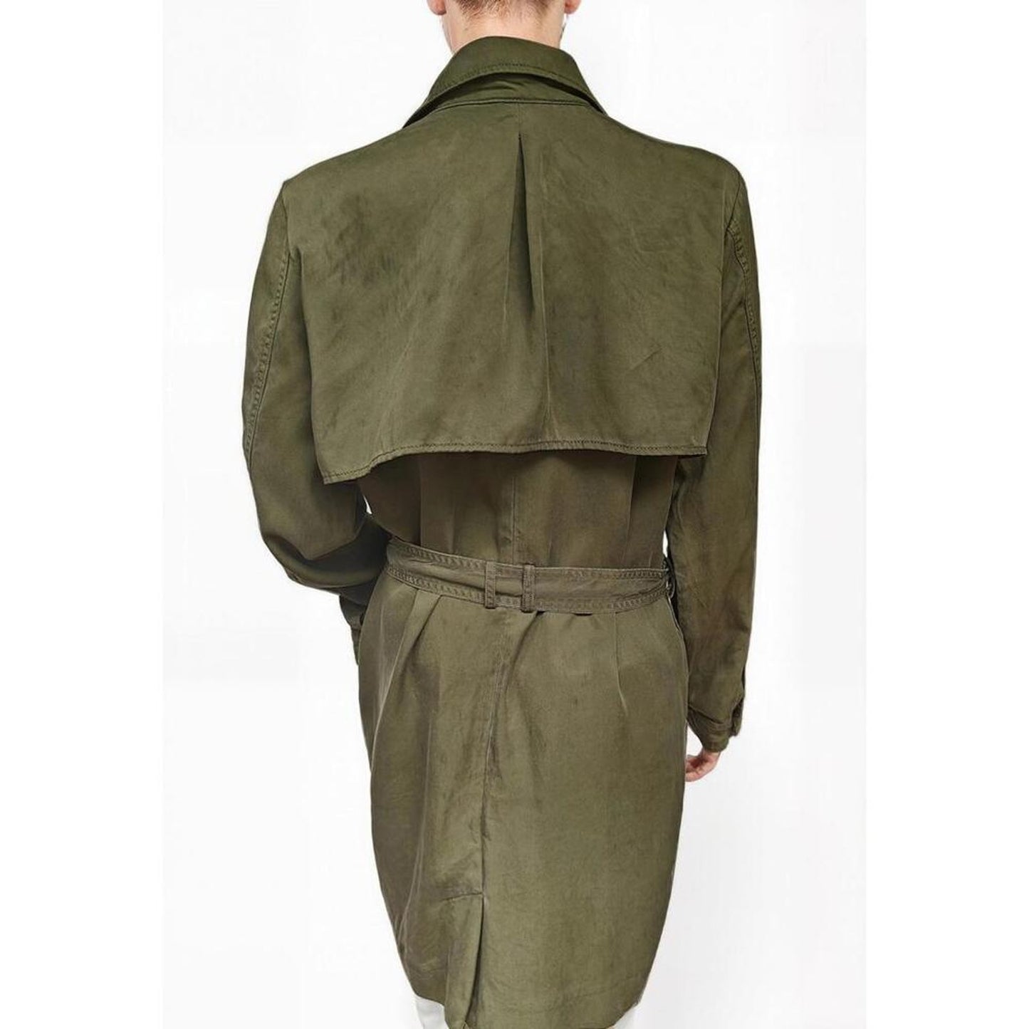 Lucky Brand Lightweight Olive Trench Coat - Size M