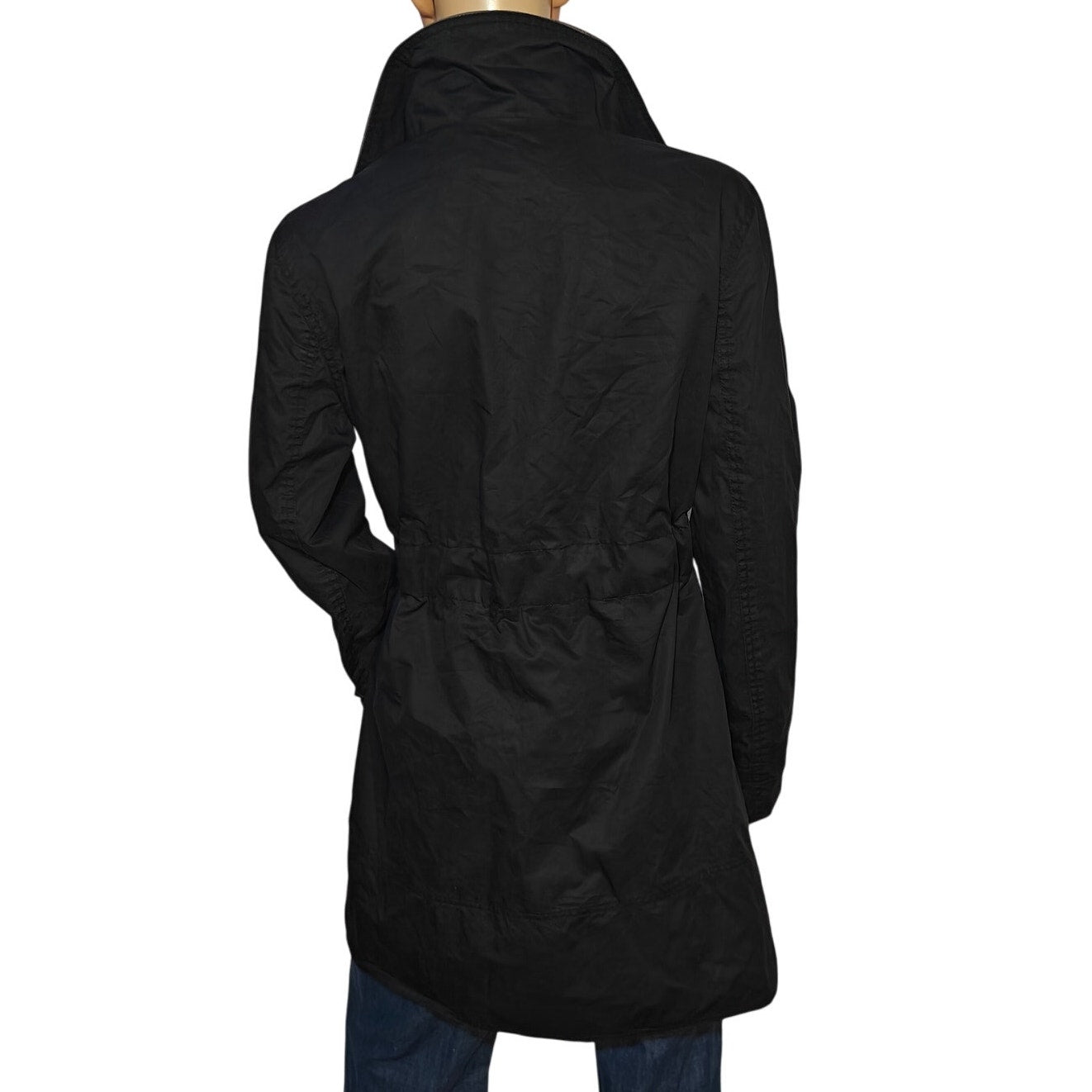 Kenneth Cole New York Reversible Belted Raincoat Black/Gray Women’s M