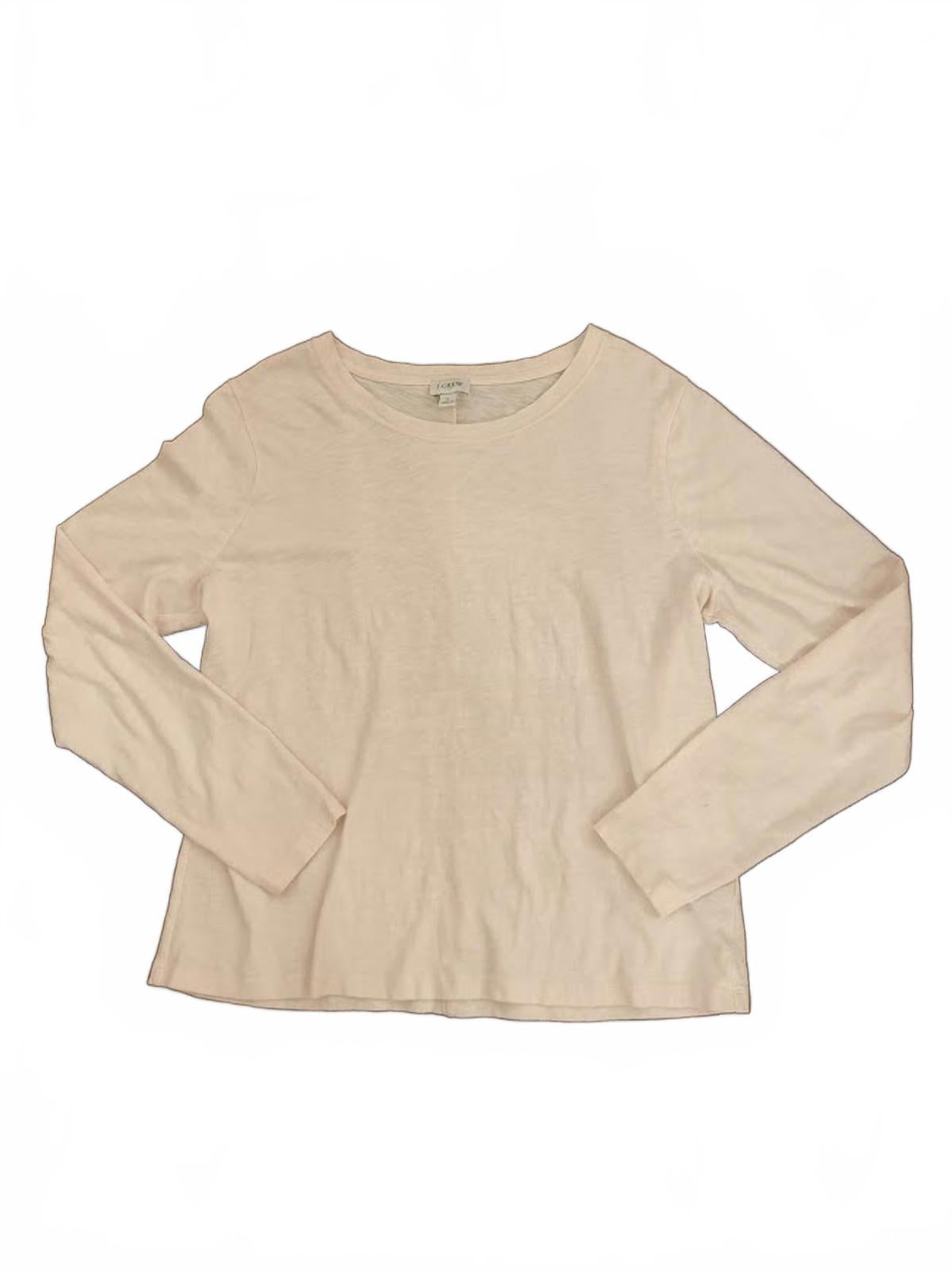 J.Crew LS Lightweight Pink Tee - Size L