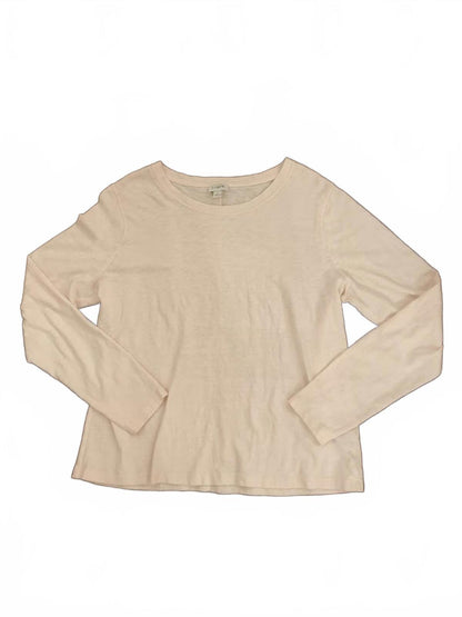 J.Crew LS Lightweight Pink Tee - Size L