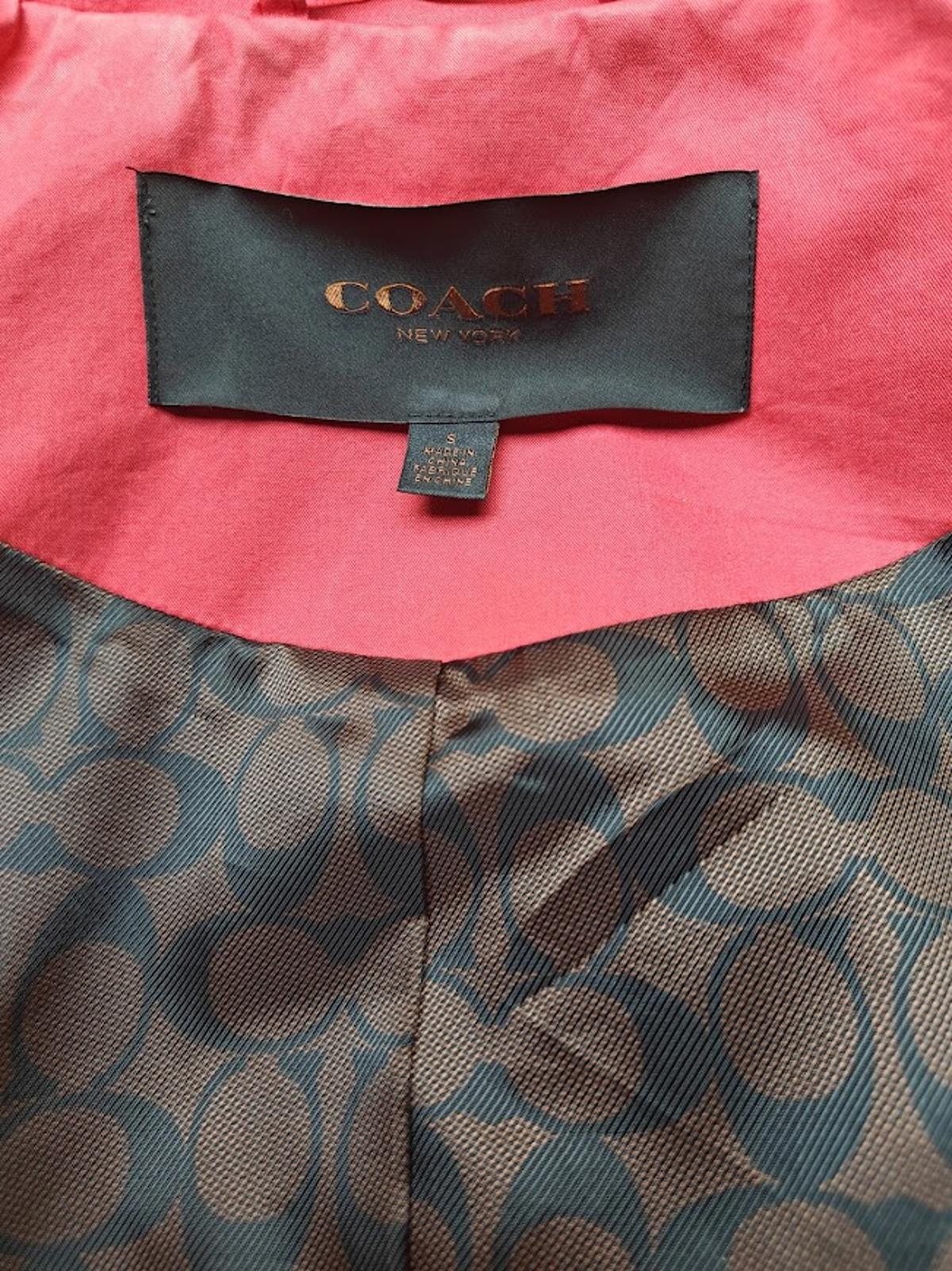 Coach Red Trench Coat - Size S