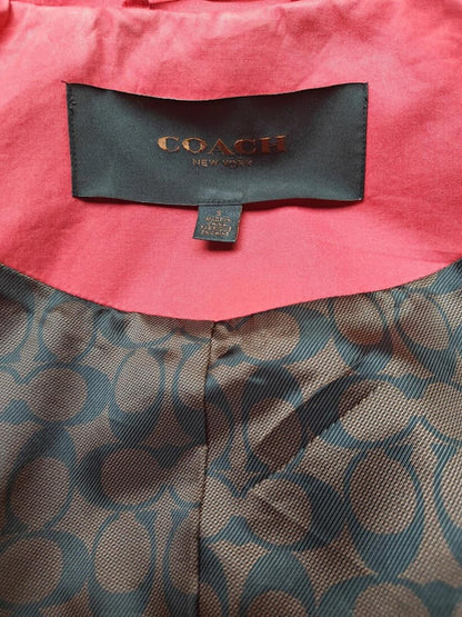 Coach Red Trench Coat - Size S
