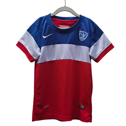 Nike USA Soccer Kids Jersey Dri-FIT Red White Blue Authentic Crest