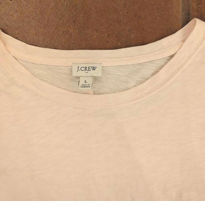 J.Crew LS Lightweight Pink Tee - Size L