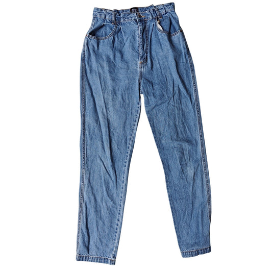 BDG High Rise Mom Jeans Blue Tapered Vintage 90s Style Size 28 Urban Outfitters