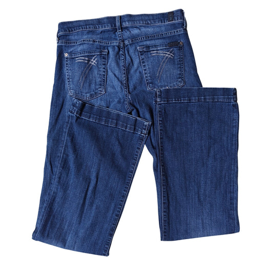 7 For All Mankind Slim Trouser Jeans Women’s Size 30 Dark Wash Denim