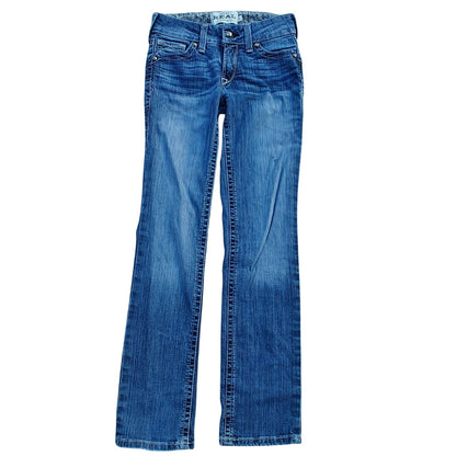 Ariat REAL Denim Mid Rise Straight Jeans Women’s 25R Blue