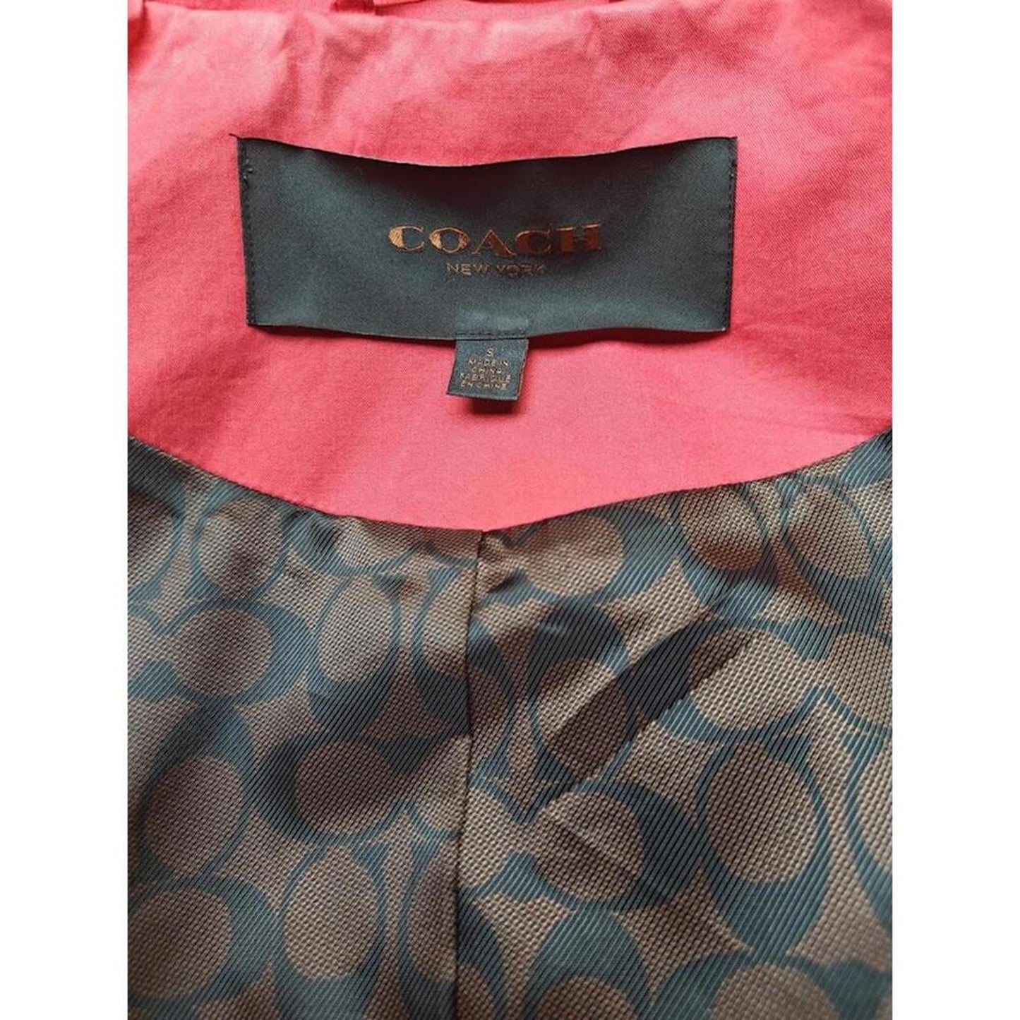 Coach Red Trench Coat - Size S