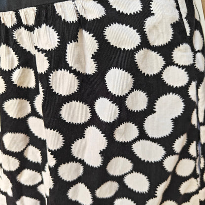 Leifnotes Black White Polka Dot Sleeveless Midi Dress Anthropologie Size 12