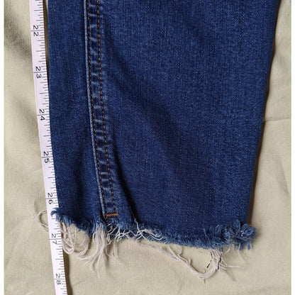 Rag & Bone High-Rise Ankle Skinny Jeans Distressed Blue Denim Women’s 28