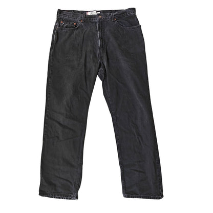 Levi’s 505 Regular Fit Black Jeans Men’s 38x30 Straight Leg Classic Denim
