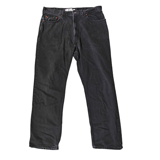 Levi’s 505 Regular Fit Black Jeans Men’s 38x30 Straight Leg Classic Denim