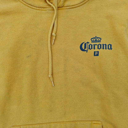 Corona x Primitive Skateboards Mustard Yellow Graphic Hoodie Men’s M