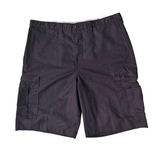 Dickies Men’s Cargo Work Shorts Black Size 40 LR5420BK – 13" Inseam, Loose Fit Utility Pockets