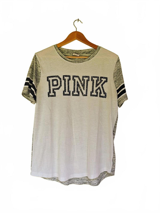 Victoria’s Secret Pink Sequin Jersey Tee - Size L