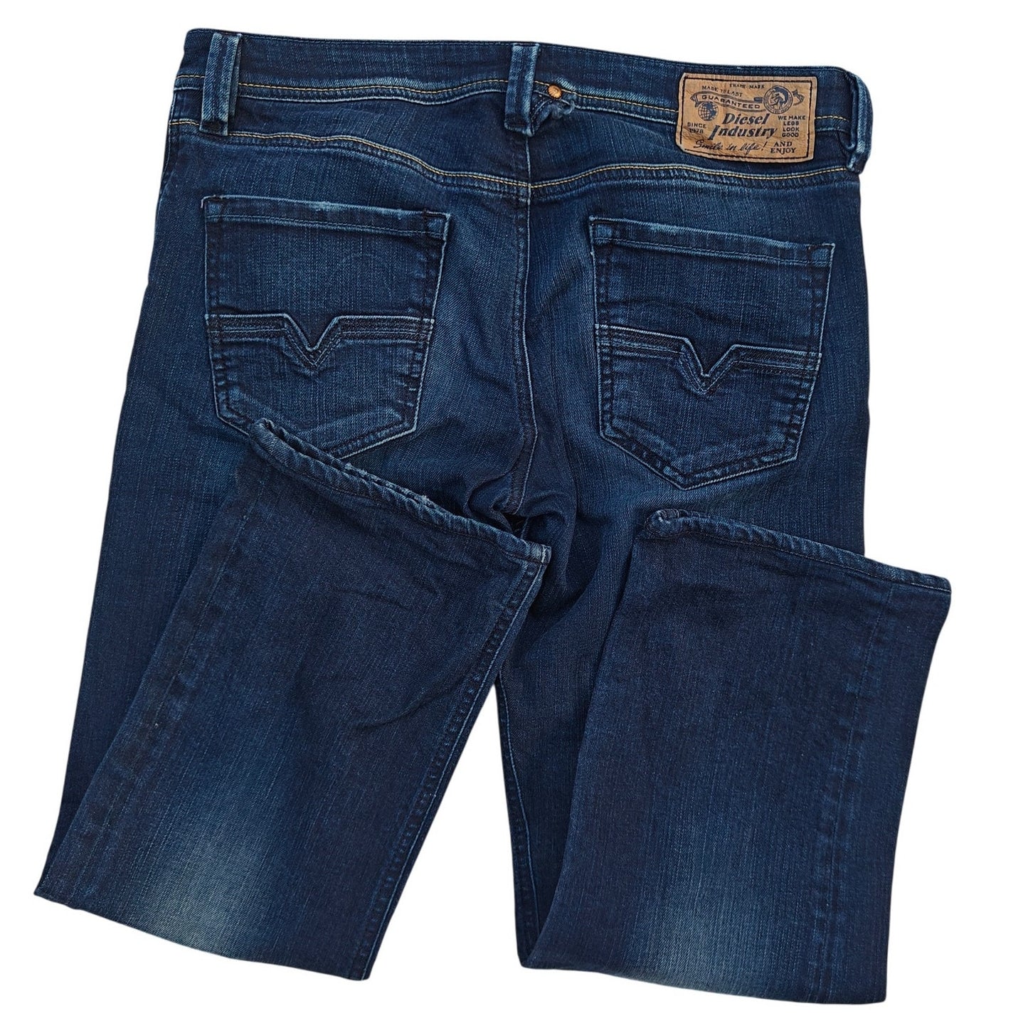 Diesel Larkee W31 Straight Leg Jeans Dark Wash Stretch Button Fly