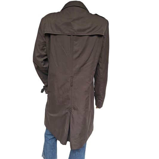 GAP Women’s Trench Coat Navy Double-Breasted Classic Water-Resistant