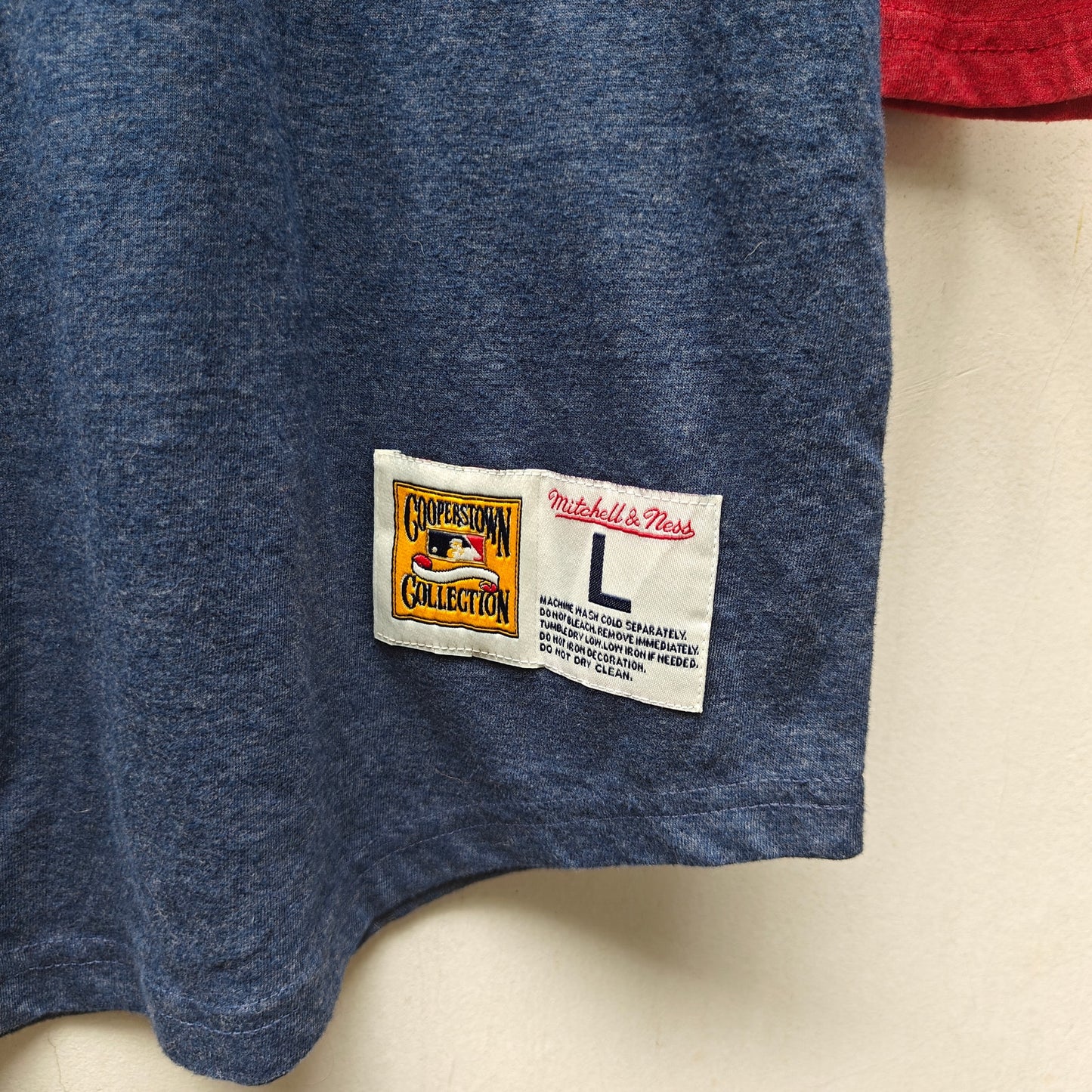 Mitchell & Ness St. Louis Cardinals Raglan Henley 3/4 Sleeve Size L