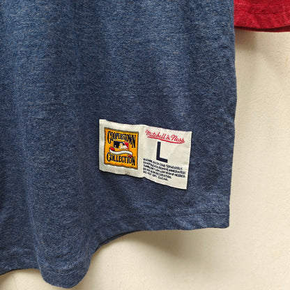 Mitchell & Ness St. Louis Cardinals Raglan Henley 3/4 Sleeve Size L