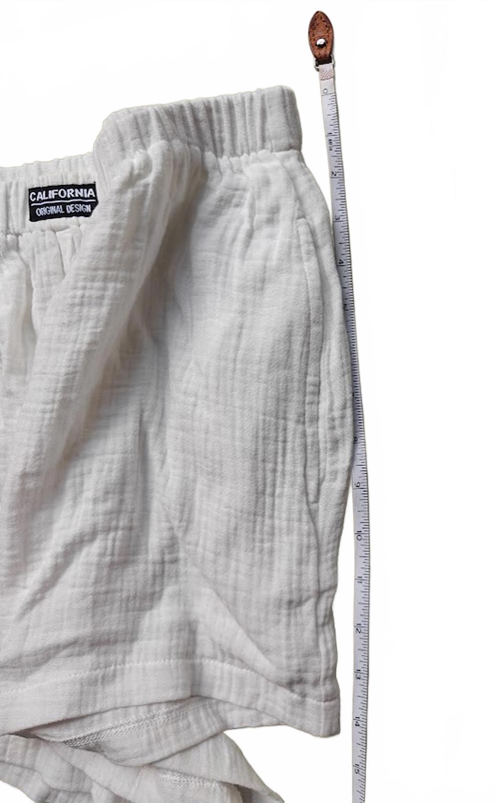 Cupshe White Cotton Lounge Shorts Women’s - Size L
