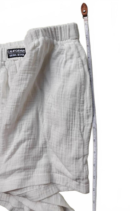 Cupshe White Cotton Lounge Shorts Women’s - Size L
