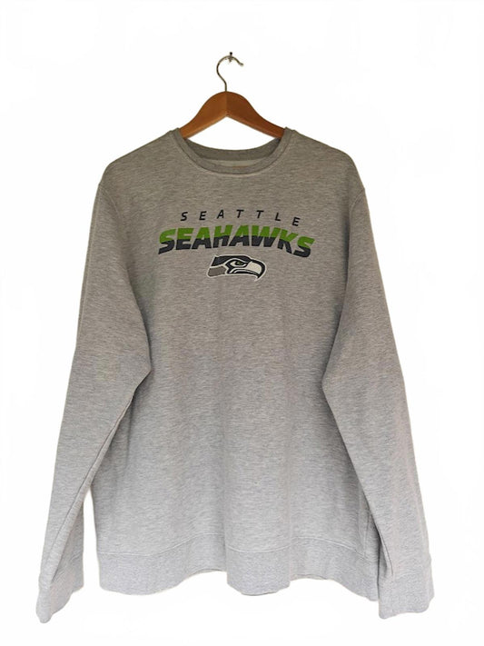 Seattle Seahawks Heather Gray Sweatshirt - Size XXL