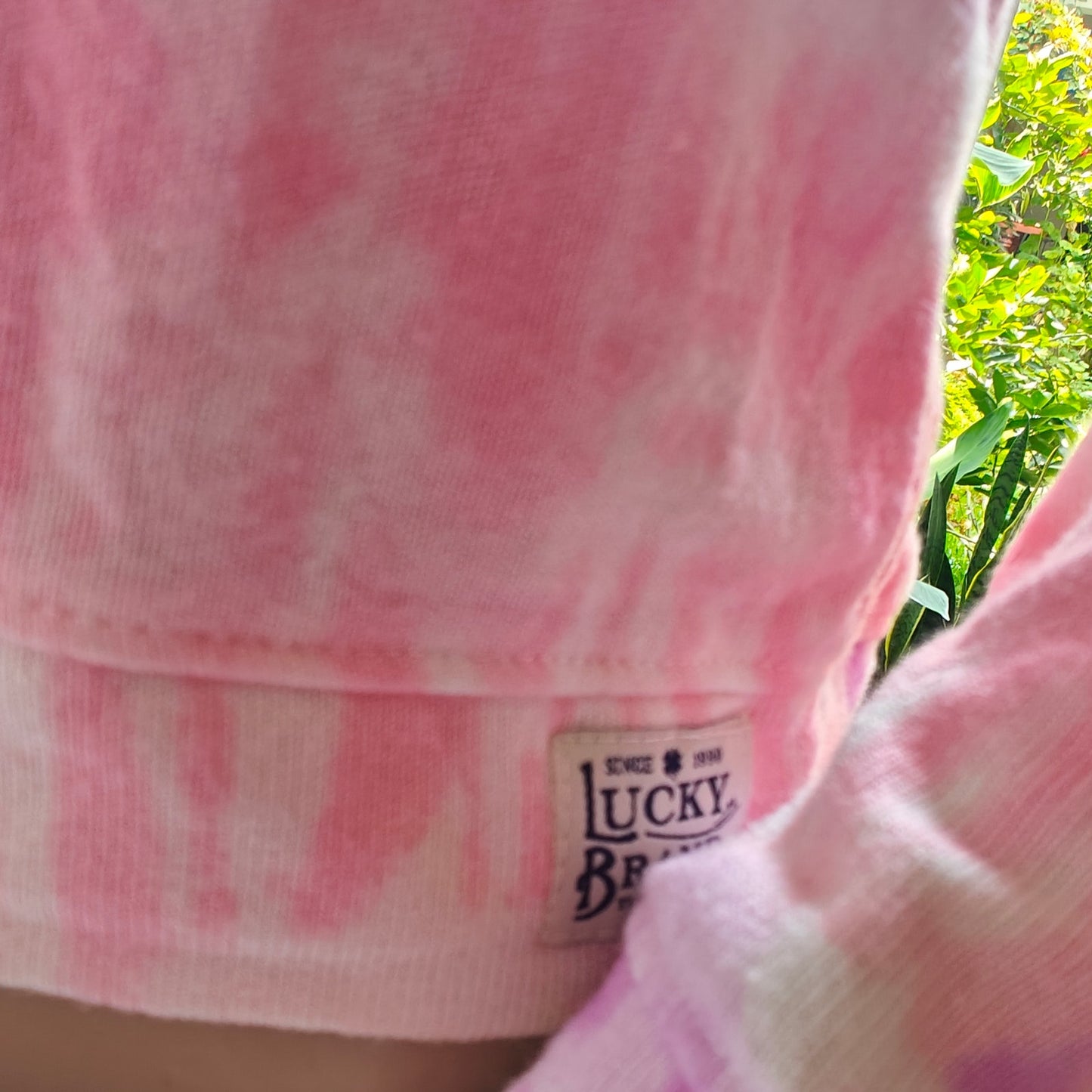 Lucky Brand Girls Tie-Dye Sweatshirt Pink/Purple M (10/12)