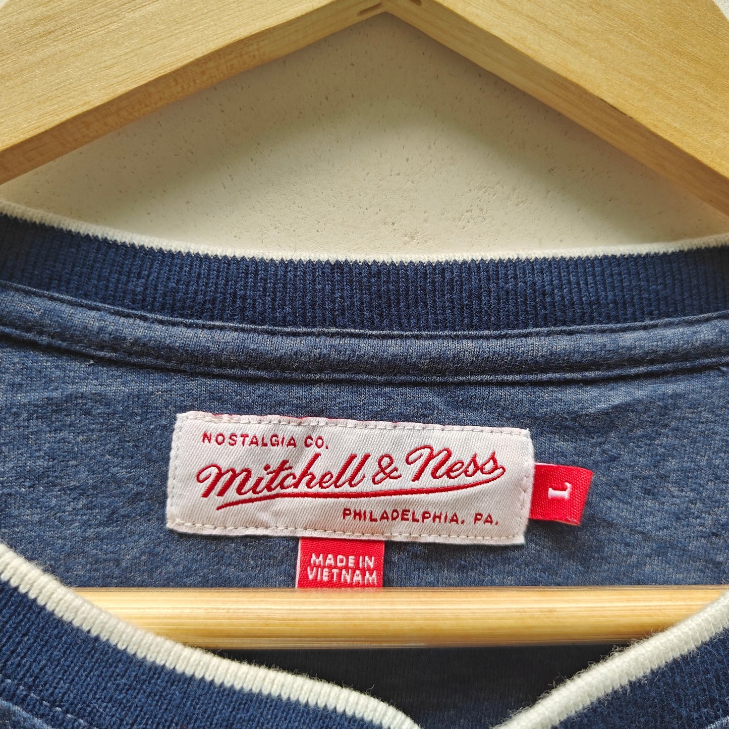 Mitchell & Ness St. Louis Cardinals Raglan Henley 3/4 Sleeve Size L