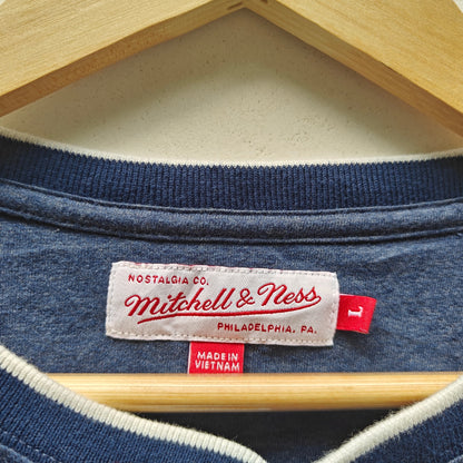 Mitchell & Ness St. Louis Cardinals Raglan Henley 3/4 Sleeve Size L