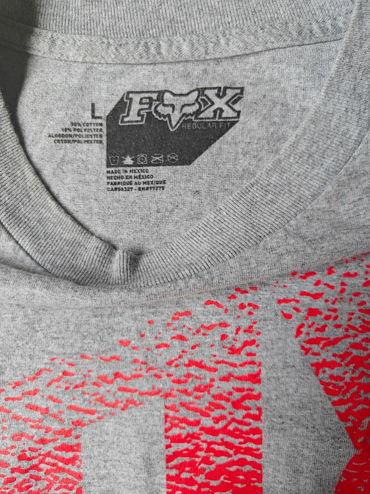 Fox Brand Heather Gray LS Tee - Size L